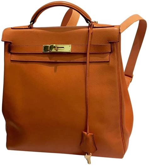 hermes orange backpack|Hermes backpack used.